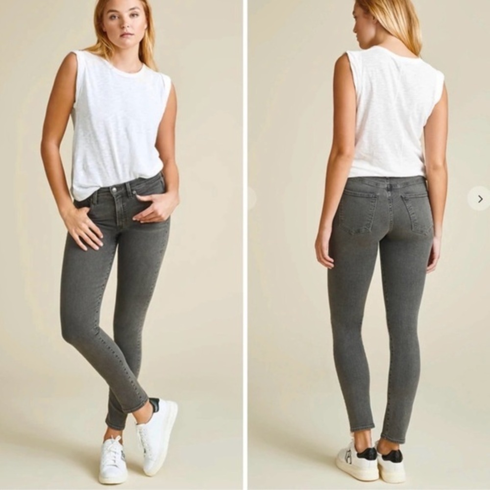 Veronica Beard Emma -Mid Rise Skinny Jeans size 27/4 - Stonington Charcoal Gray